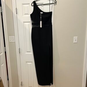 Likely Black One-Shoulder Dress